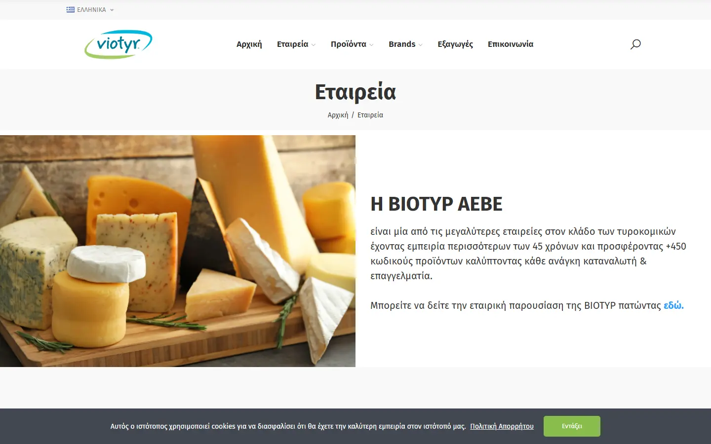 Εσωτερική σελίδα 1 σε desktop — VIOTYR